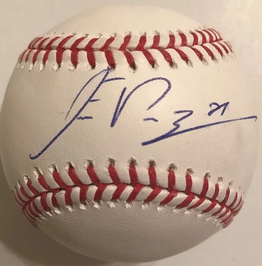 FRANKLIN PEREZ SIGNED RAWLINGS MLB MAJOR LEAGUE BASEBALL DETROIT TIGERS COA