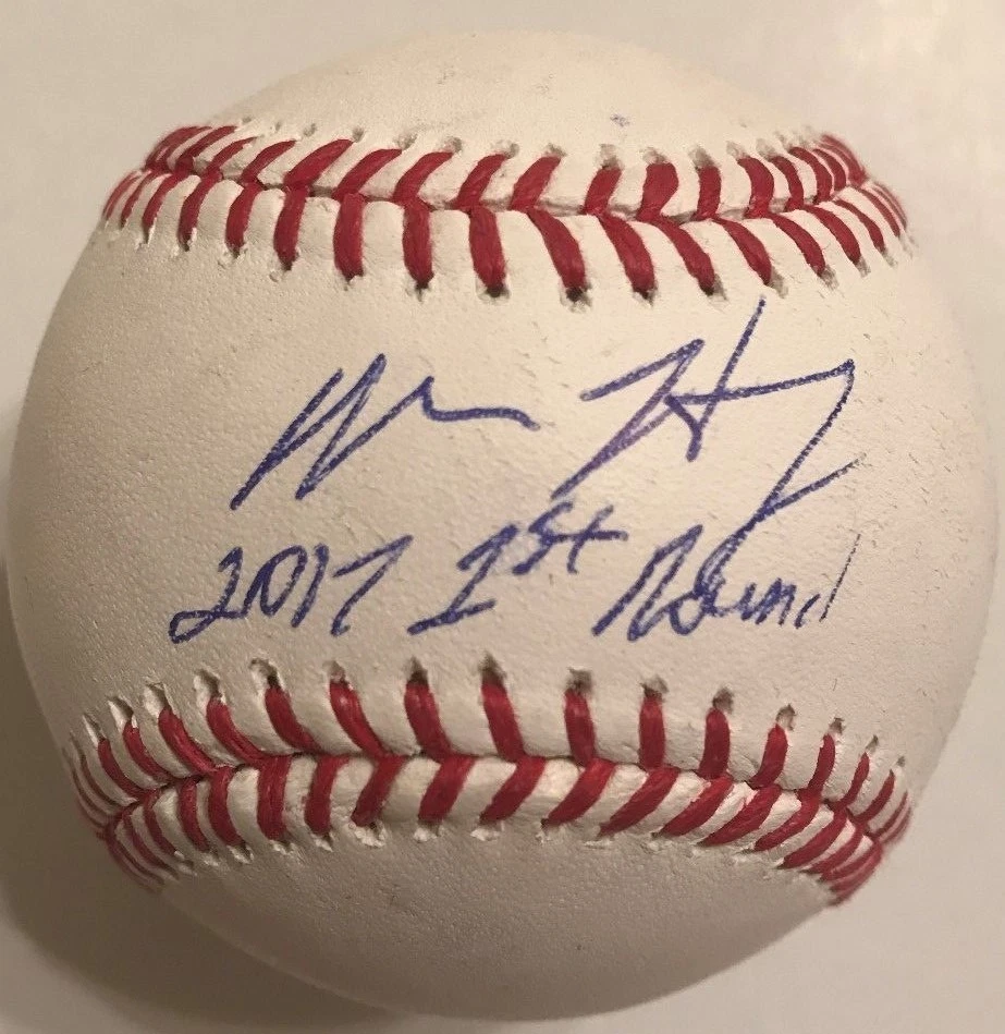 ADAM HASELEY SIGNED RAWLINGS MLB MAJOR LEAGUE BASEBALL PHILADELPHIA PHILLIES COA