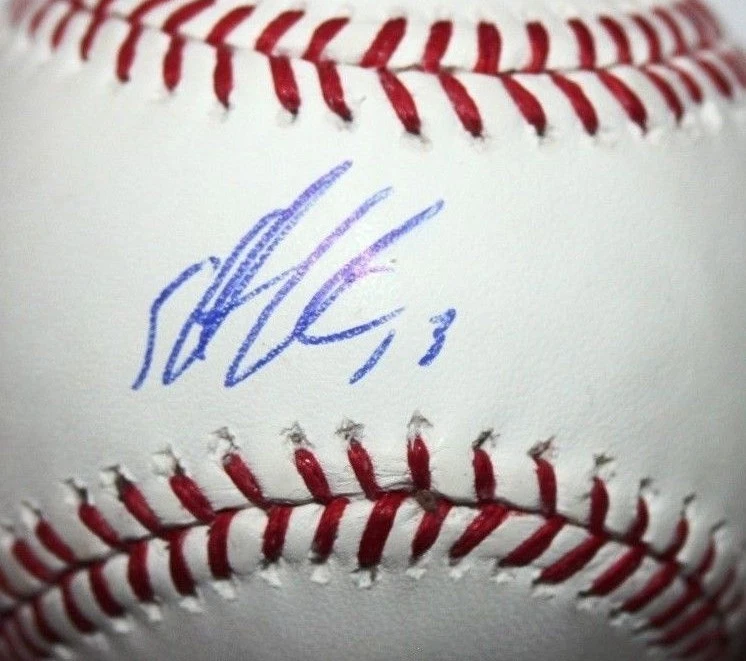 STARLIN CASTRO SIGNED RAWLINGS MLB BASEBALL CUBS NATIONALS YANKEES MARLINS COA