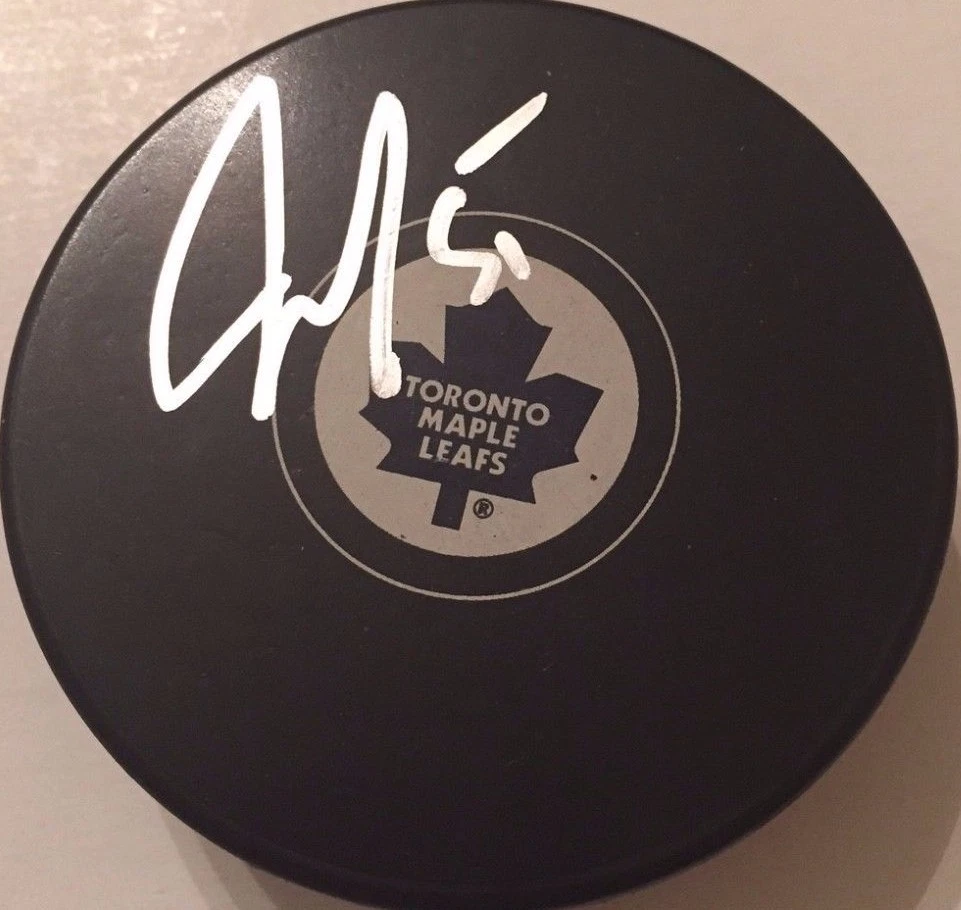 JAKE GARDINER SIGNED TORONTO MAPLE LEAFS PUCK W/CASE COA