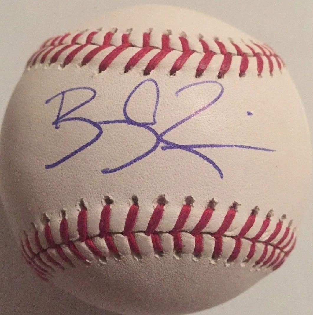 BRADLEY ZIMMER SIGNED RAWLINGS MLB MAJOR LEAGUE BASEBALL CLEVELAND INDIANS COA