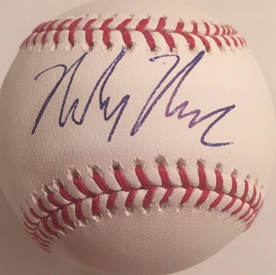 MICKEY MONIAK SIGNED RAWLINGS MLB BASEBALL PHILADELPHIA PHILLIES 2016 #1 COA