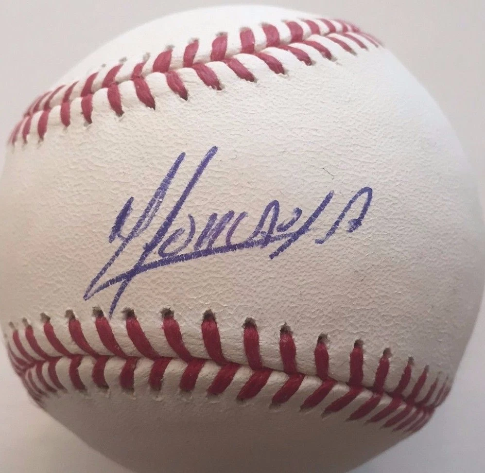 YOAN MONCADA SIGNED RAWLINGS MLB MAJOR LEAGUE BASEBALL CHICAGO WHITE SOX COA