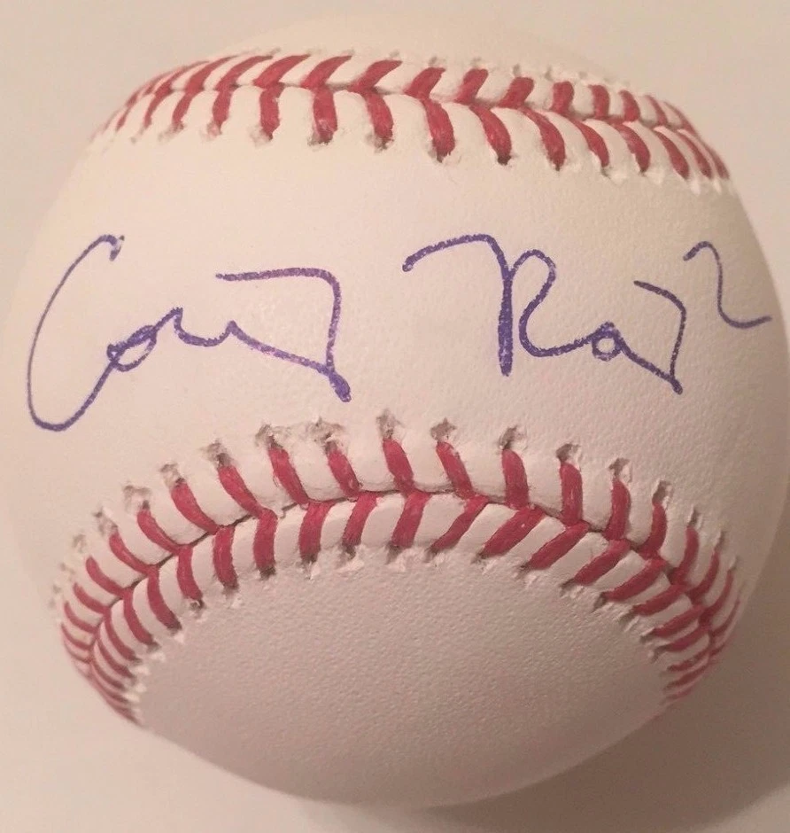 COREY RAY SIGNED RAWLINGS MLB MAJOR LEAGUE BASEBALL MILWAUKEE BREWERS COA