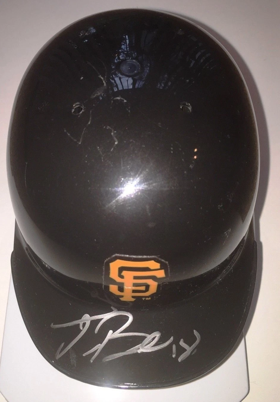 TYLER BEEDE SIGNED SAN FRANCISCO GIANTS MINI HELMET COA