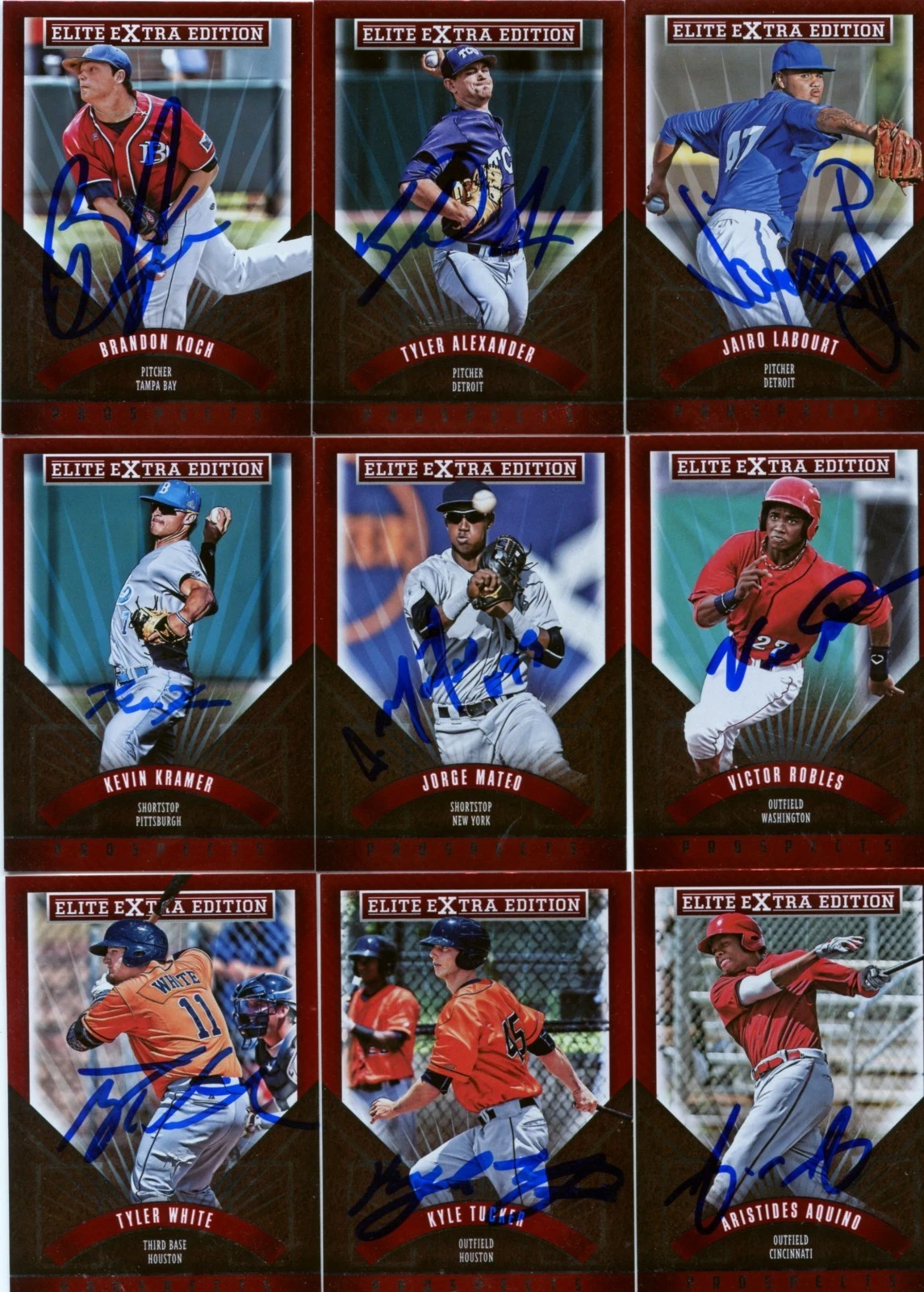 TYLER WHITE SIGNED 2015 DONRUSS ELITE EXTRA PROSPECT ROOKIE CARD AUTO COLLECTIBLE MEMORABILIA