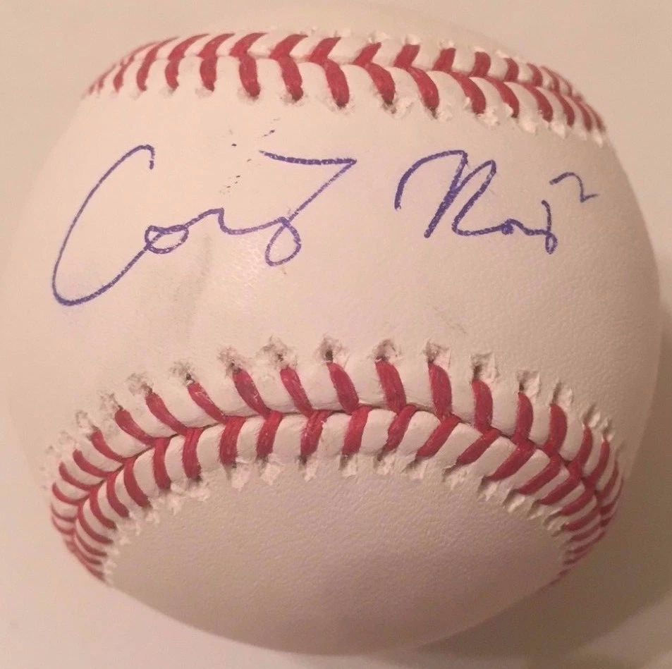 COREY RAY SIGNED RAWLINGS MLB MAJOR LEAGUE BASEBALL MILWAUKEE BREWERS COA