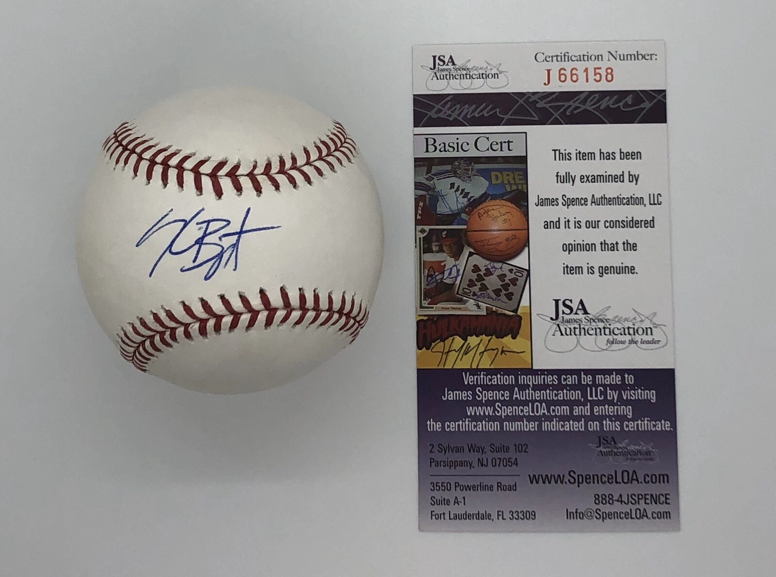 KRIS BRYANT SIGNED RAWLINGS MLB MAJOR LEAGUE BASEBALL CHICAGO CUBS JSA
