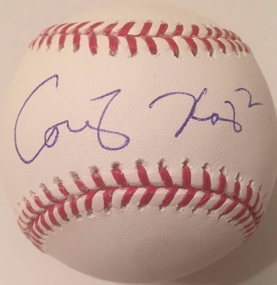 COREY RAY SIGNED RAWLINGS MLB MAJOR LEAGUE BASEBALL MILWAUKEE BREWERS COA