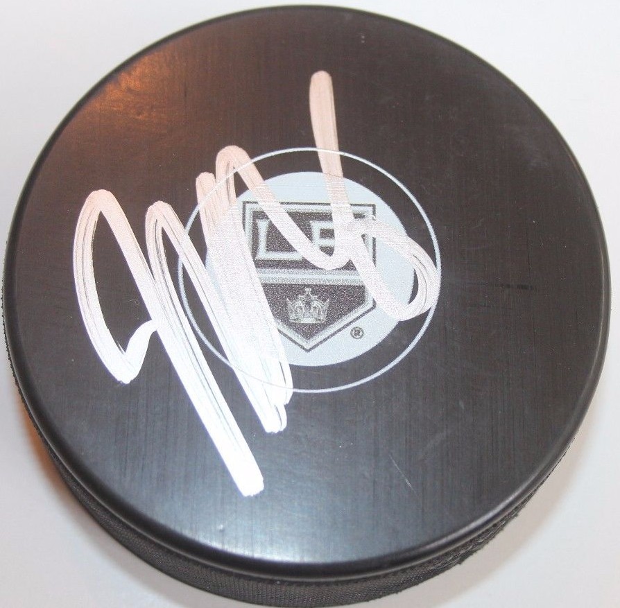 JAKE MUZZIN SIGNED LOS ANGELES KINGS PUCK W/ CASE COA