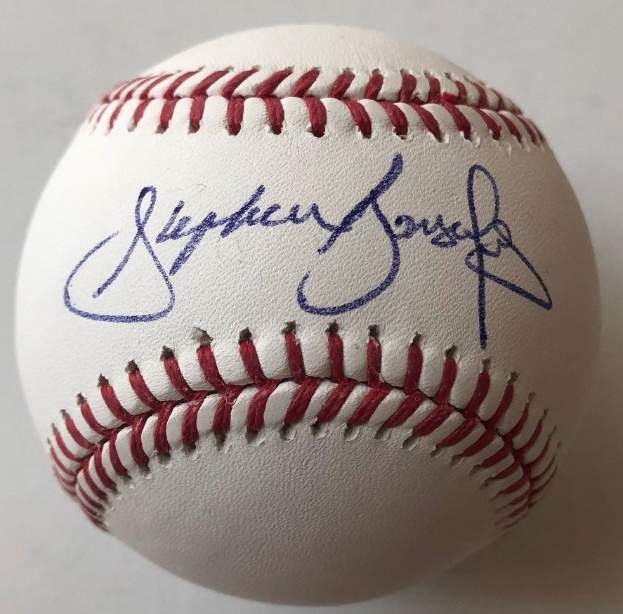 STEPHEN GONSALVES SIGNED RAWLINGS MLB BASEBALL MINNESOTA TWINS METS COA