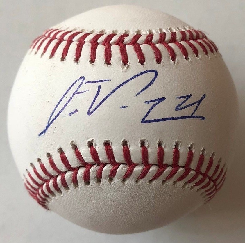FRANKLIN PEREZ SIGNED RAWLINGS MLB BASEBALL DETROIT TIGERS COA