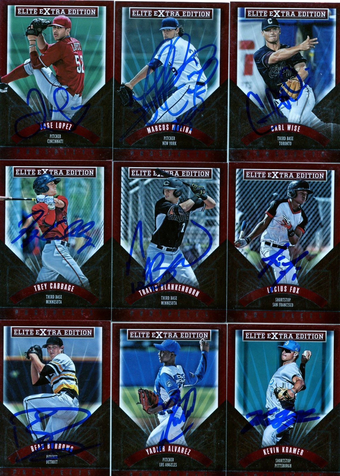 YADIER ALVAREZ SIGNED 2015 ELITE EXTRA EDITION ROOKIE CARD AUTO COLLECTIBLE MEMORABILIA