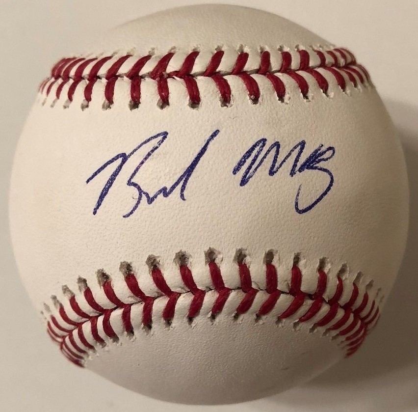 BRENDAN MCKAY SIGNED RAWLINGS MLB MAJOR LEAGUE BASEBALL TAMPA BAY RAYS COA
