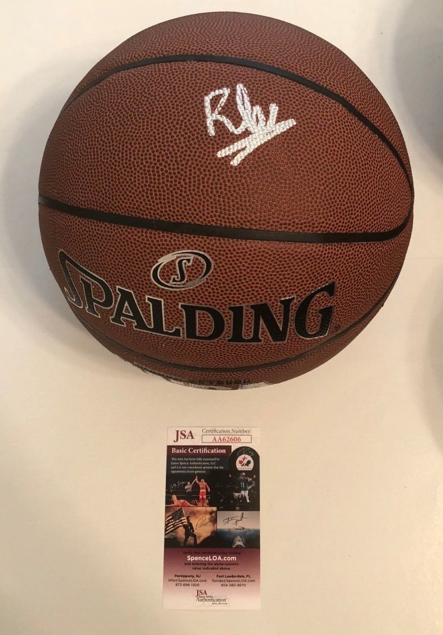 RJ BARRETT SIGNED SPALDING NBA BASKETBALL DUKE R.J. NEW YORK KNICKS JSA COA