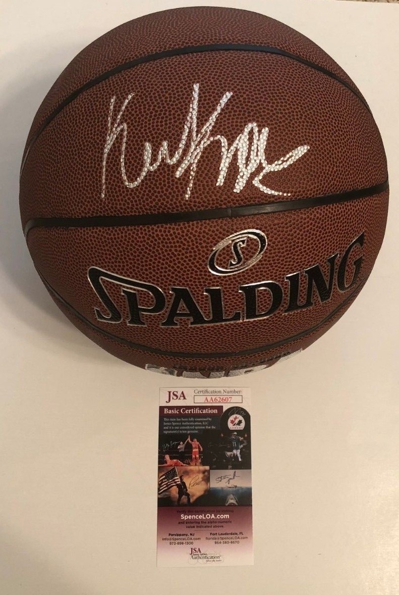 KEVIN KNOX SIGNED SPALDING NBA BASKETBALL NEW YORK KNICKS PROOF JSA COA