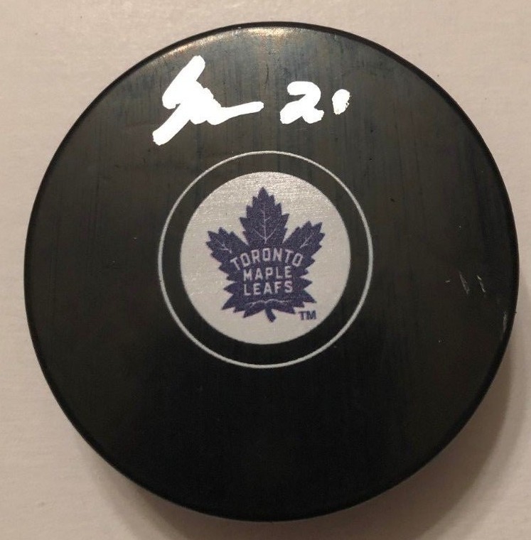 ZACH HYMAN SIGNED TORONTO MAPLE LEAFS PUCK W/CASE COA COLLECTIBLE MEMORABILIA