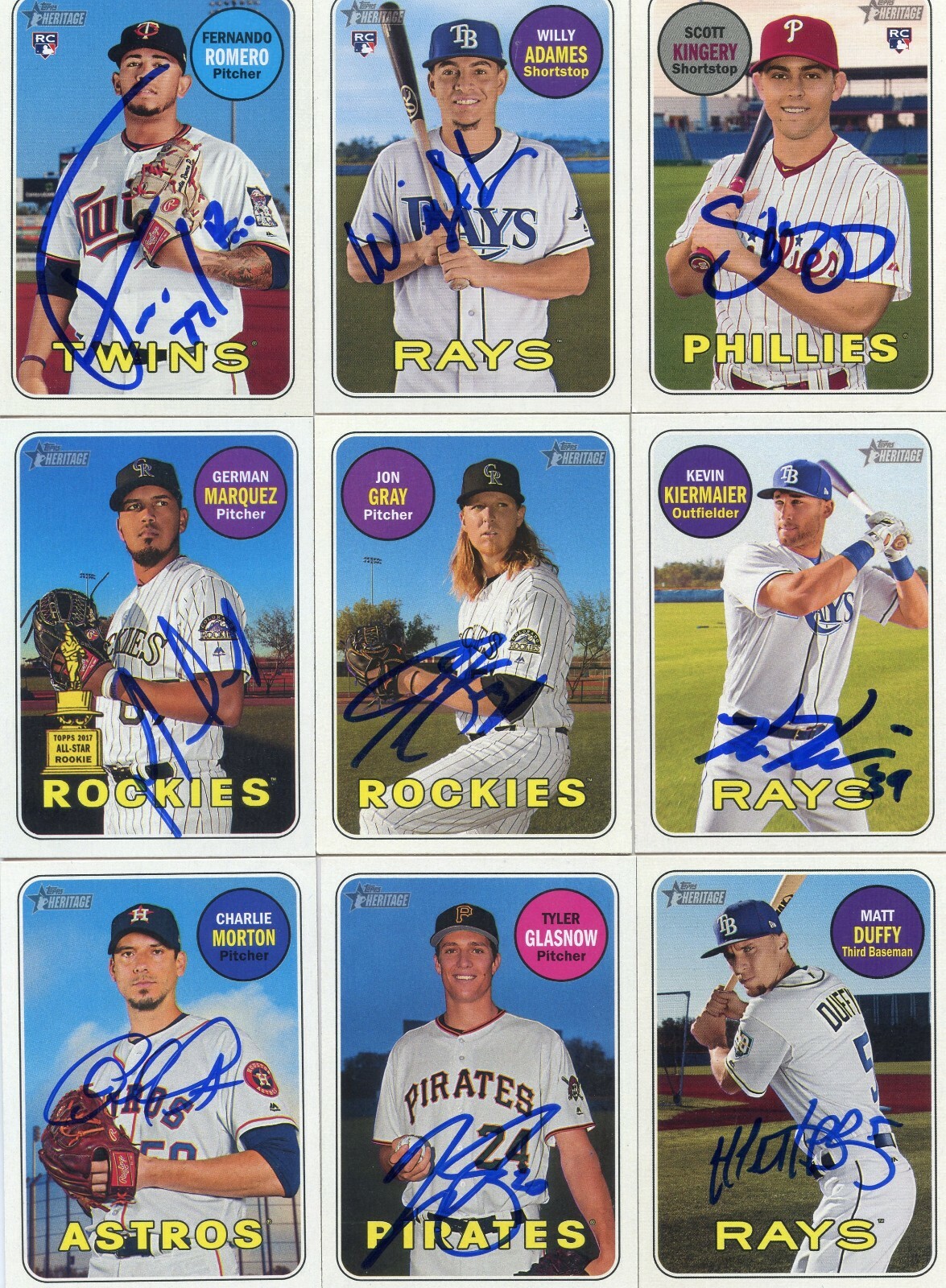 JON GRAY SIGNED 2018 TOPPS HERITAGE CARD AUTO