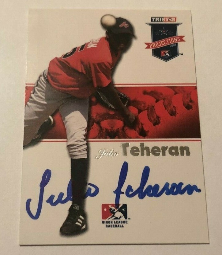 JULIO TEHERAN SIGNED 2008 TRISTAR PROJECTIONS PROSPECT ROOKIE CARD AUTO
