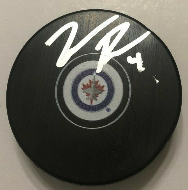 NEAL PIONK SIGNED WINNIPEG JETS HOCKEY PUCK W/ CASE COA