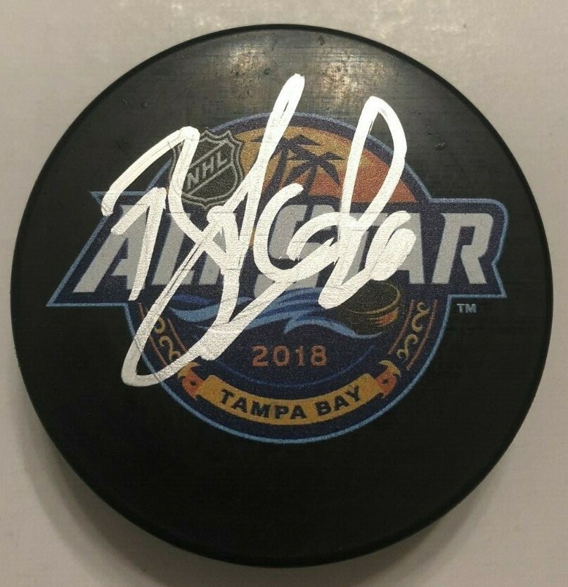 BLAKE WHEELER SIGNED 2018 NHL ALL STAR HOCKEY PUCK W/ CASE WINNIPEG JETS COA