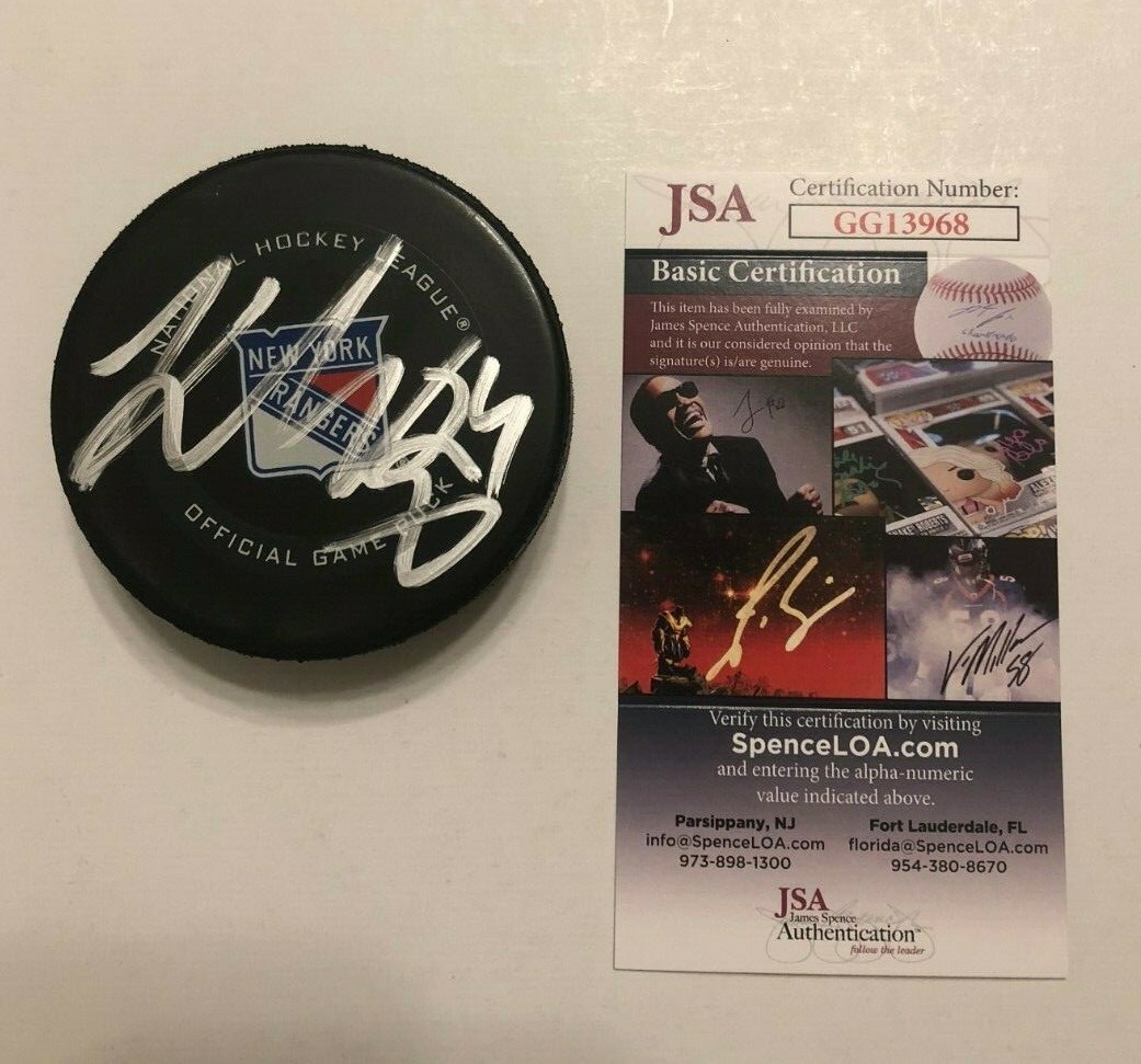 KAAPO KAKKO SIGNED NEW YORK RANGERS OFFICIAL GAME PUCK W/ CASE JSA