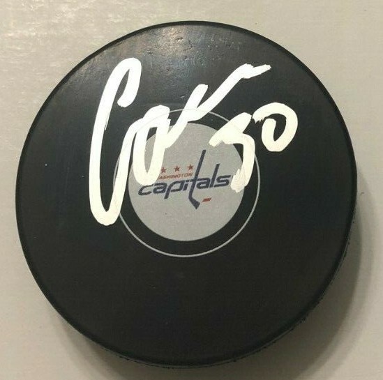 ILYA SAMSONOV SIGNED WASHINGTON CAPITALS HOCKEY PUCK W/ CASE COA