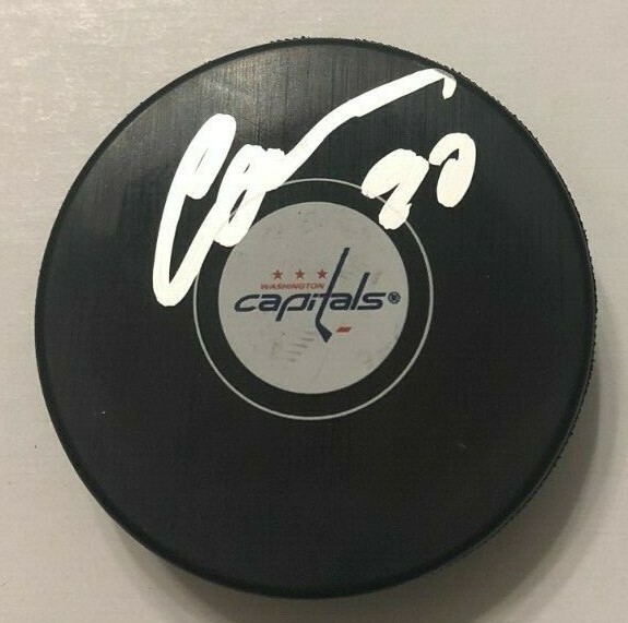 ILYA SAMSONOV SIGNED WASHINGTON CAPITALS HOCKEY PUCK W/ CASE COA