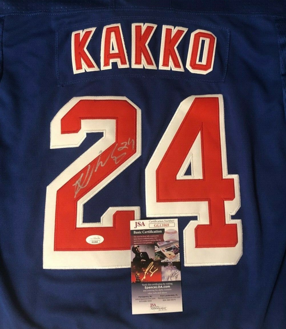 KAAPO KAKKO SIGNED NEW YORK RANGERS HOCKEY JERSEY JSA COA