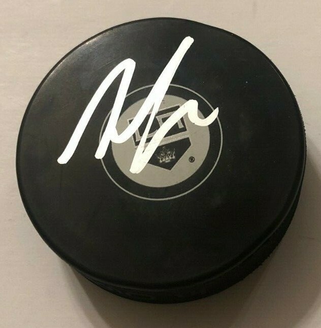 TREVOR LEWIS SIGNED LOS ANGELES KINGS HOCKEY PUCK W/ CASE COA