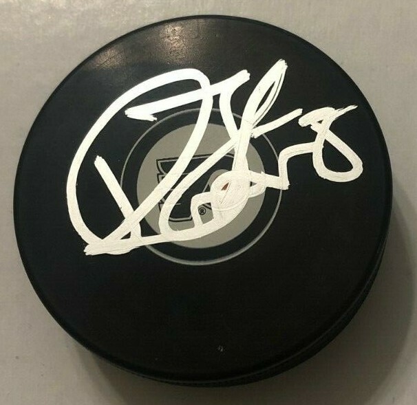 ROBERT HAGG SIGNED PHILADELPHIA FLYERS HOCKEY PUCK W/ CASE COA