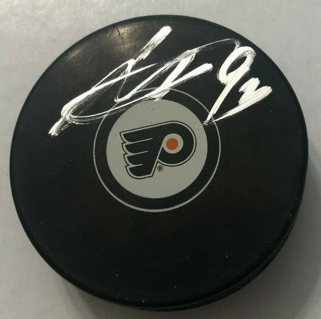 JAKUB VORACEK SIGNED PHILADELPHIA FLYERS HOCKEY PUCK W/ CASE COA