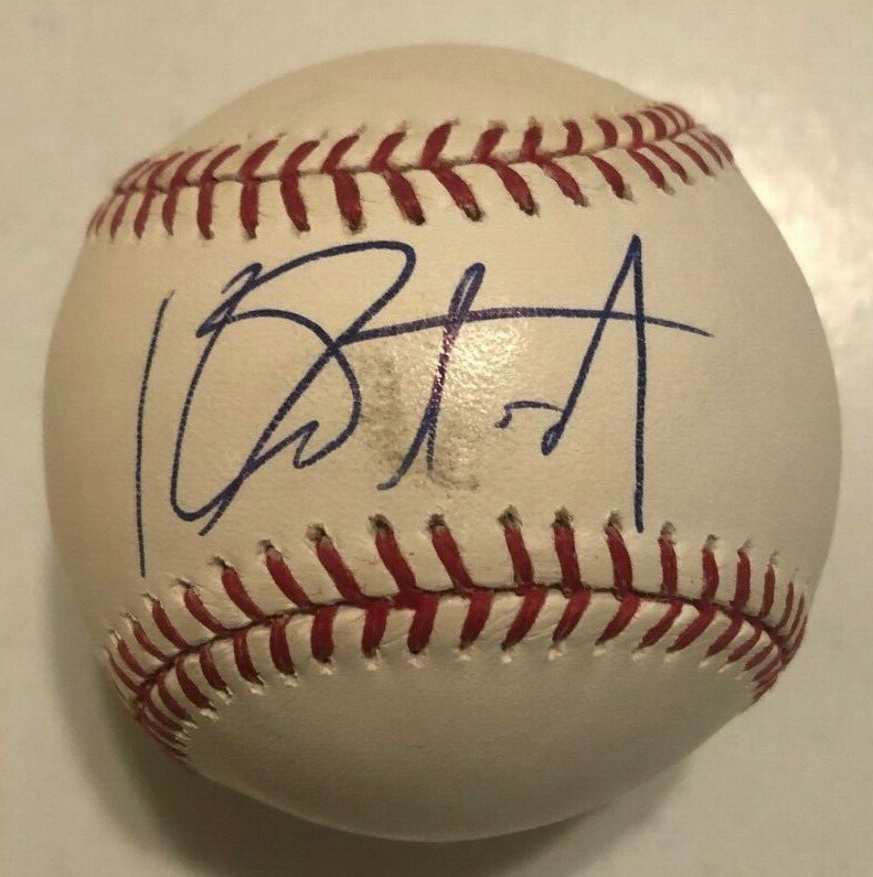 KOHL STEWART SIGNED RAWLINGS MLB MAJOR LEAGUE BASEBALL MINNESOTA TWINS COA