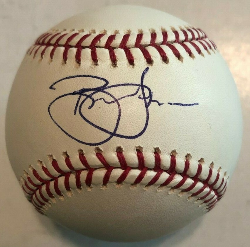 BRETT JACKSON SIGNED RAWLINGS MLB BASEBALL CHICAGO CUBS COA