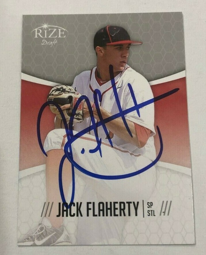 JACK FLAHERTY SIGNED 2014 RIZE DRAFT PROSPECT ROOKIE CARD AUTO