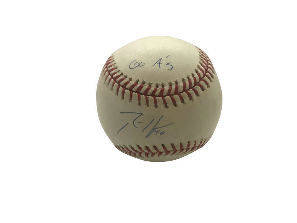 Rich Harden Signed Autographed OML Baseball Go A's PSA/DNA