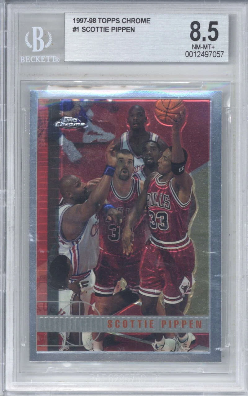 Scottie Pippen 1997-98 Topps Chrome #1 Beckett BGS 8.5