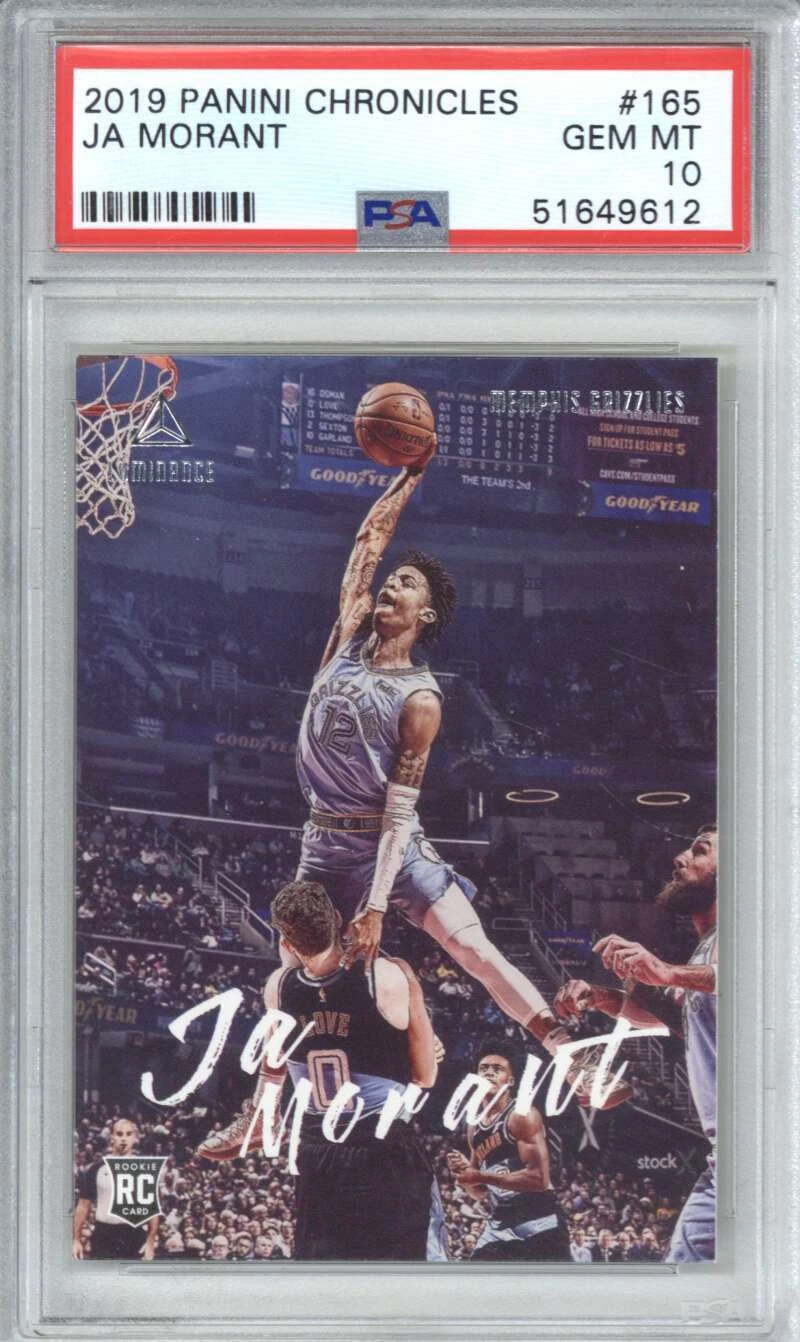 2019 Panini Chronicles 165 JA Morant PSA 10