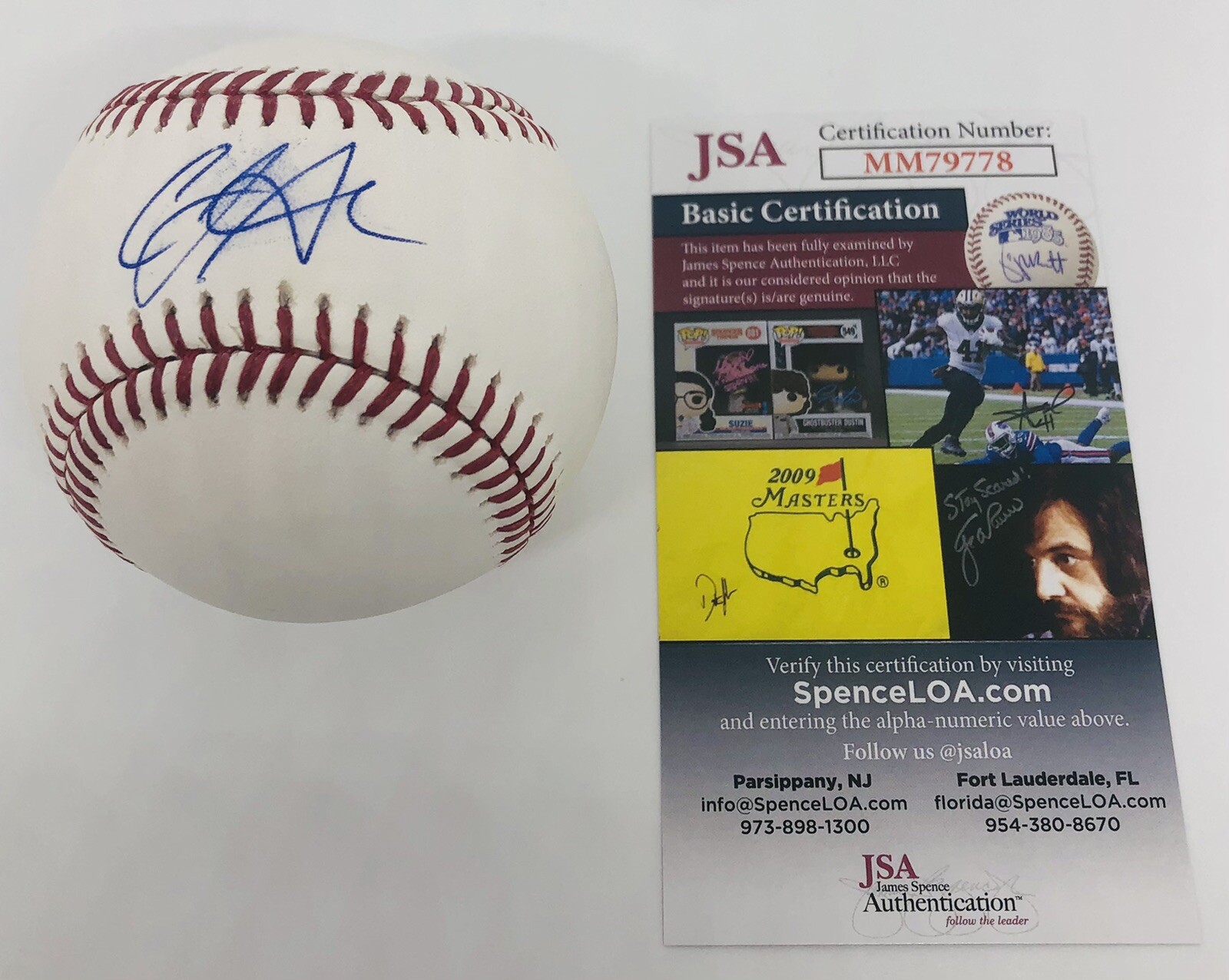 CJ ABRAMS SIGNED RAWLINGS MLB MAJOR LEAGUE BASEBALL SAN DIEGO PADRES JSA COA