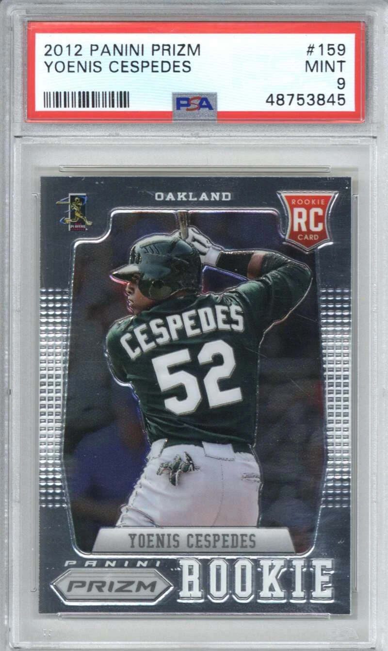 2012 Panini Prizm 159 Yoenis Cespedes PSA 9