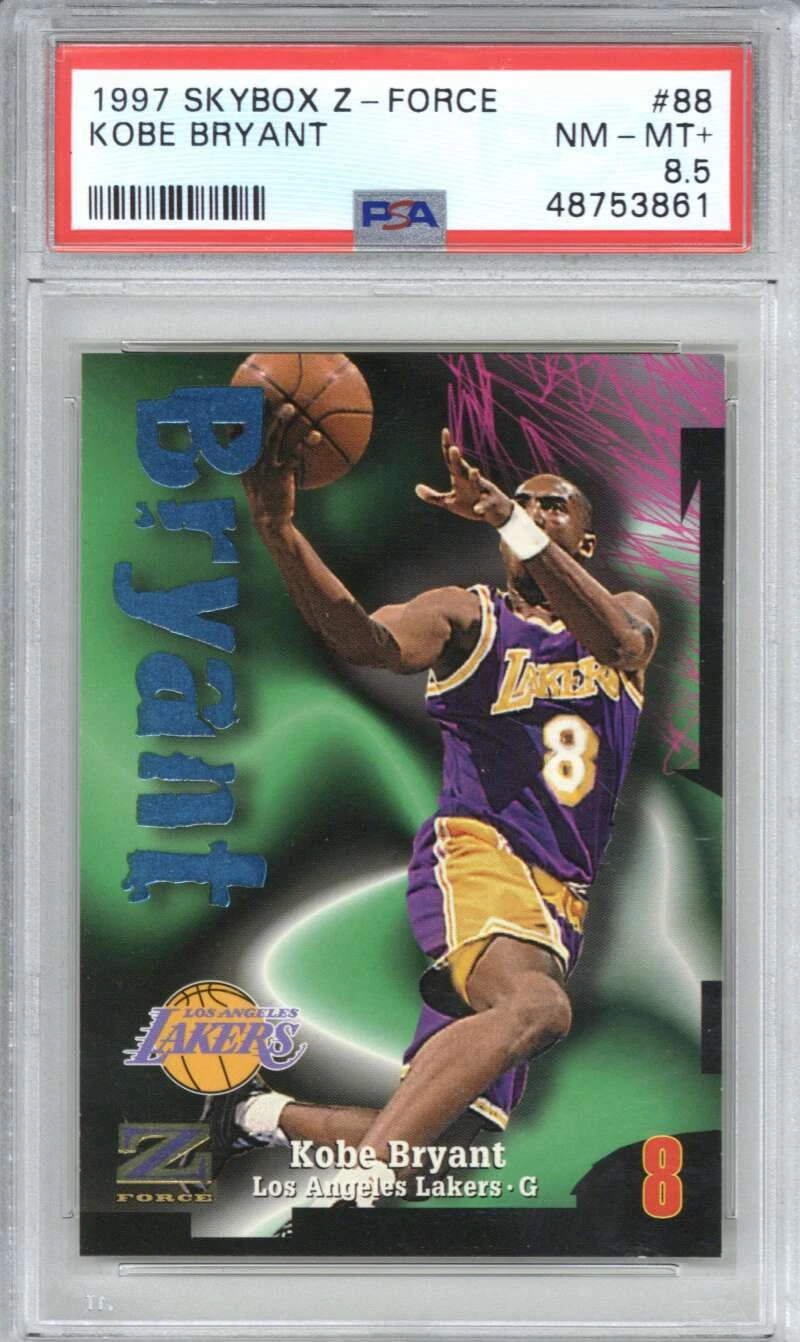 1997 Skybox Z-Force 88 Kobe Bryant PSA 8.5