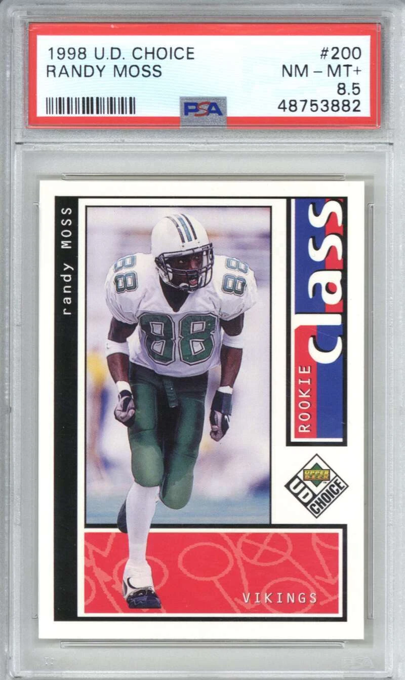 1998 UD Choice 200 Randy Moss PSA 8.5
