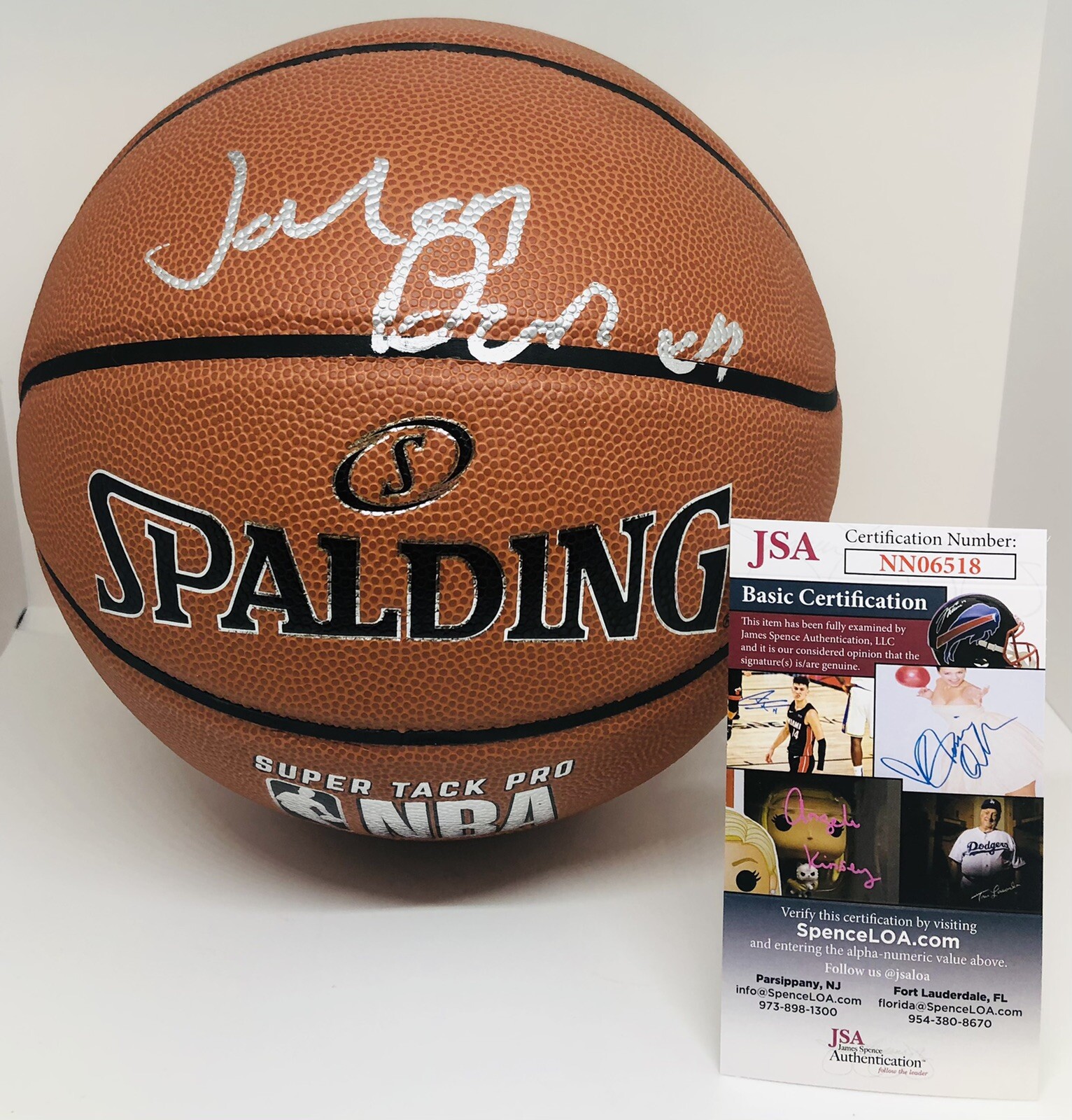 JALEN DUREN SIGNED SPALDING NBA BASKETBALL DETROIT PISTONS JSA COA
