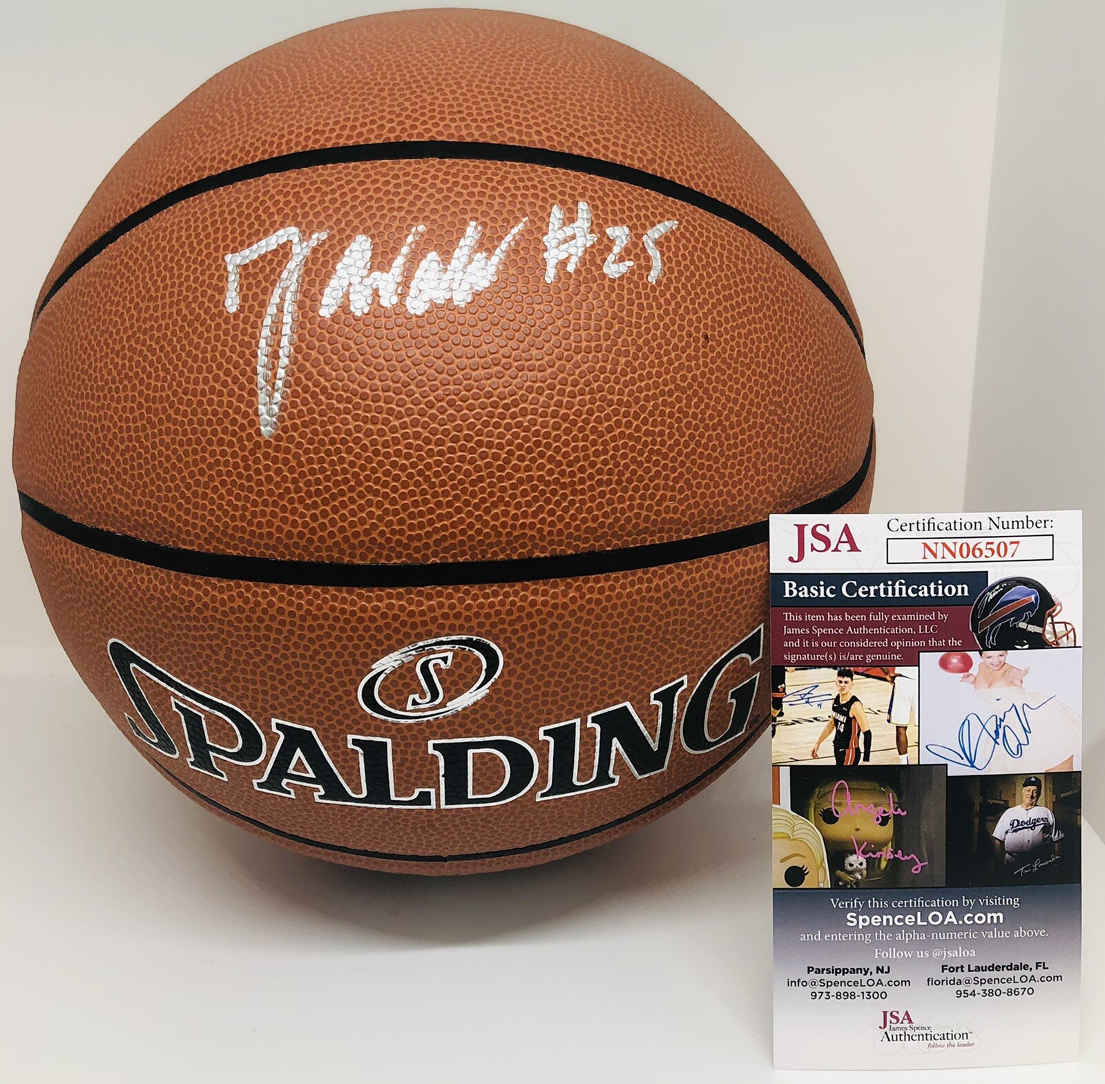JARACE WALKER SIGNED SPALDING NBA BASKETBALL INDIANA PACERS JSA COA
