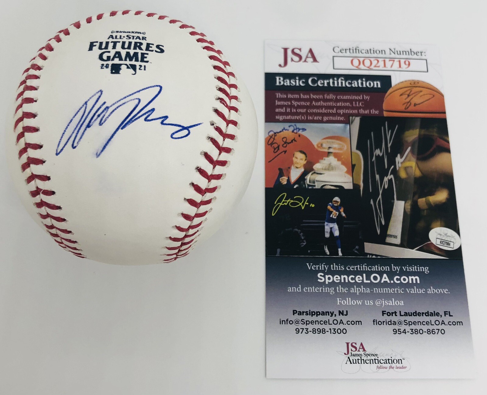 ALEK THOMAS SIGNED RAWLINGS 2021 FUTURES GAME BASEBALL ARIZONA DIAMONDBACKS JSA