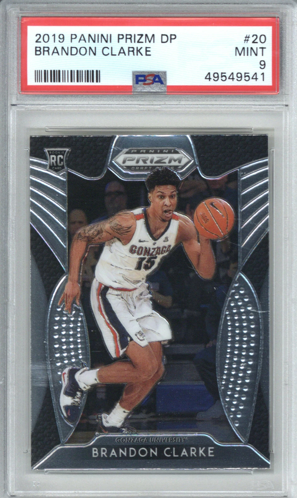 2019 Panini Prizm Draft Picks 20 Brandon Clarke PSA 9