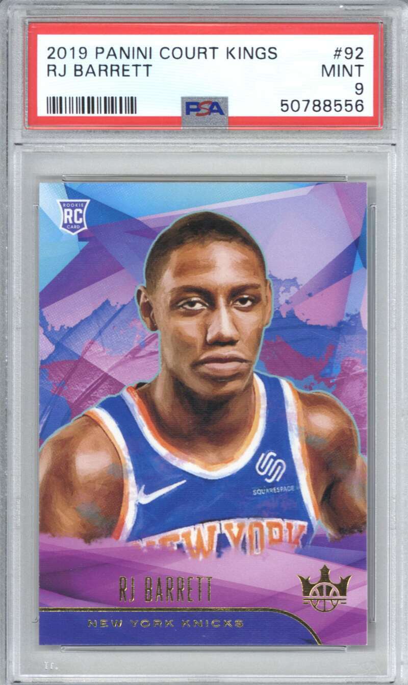 2019 Panini Court Kings 92 RJ Barrett PSA 9