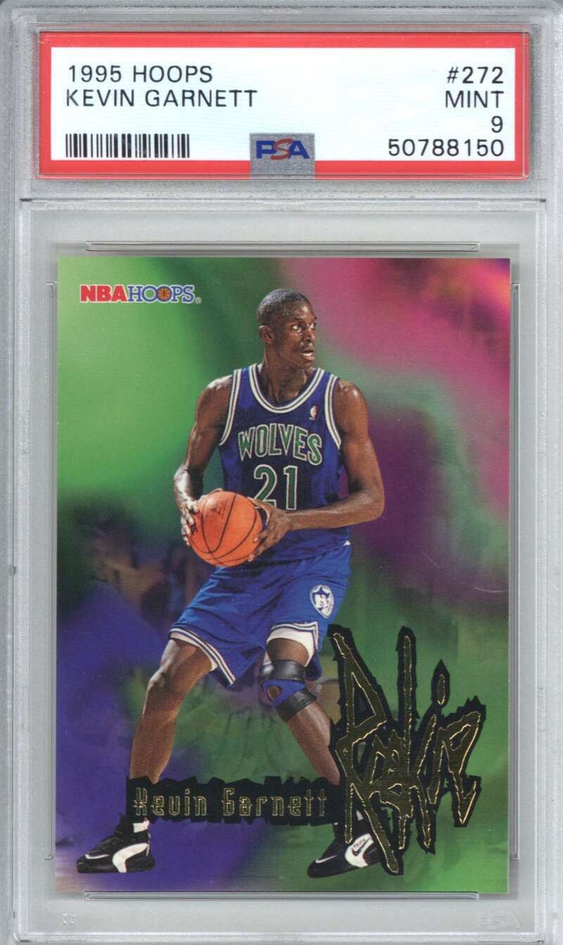 1995 Hoops 272 Kevin Garnett PSA 9
