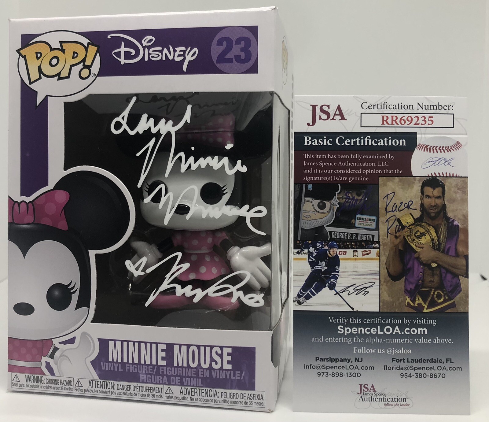 KAITLYN ROBROCK SIGNED MINNIE MOUSE POP FUNKO FIGURE DISNEY MICKEY MOUSE JSA COA