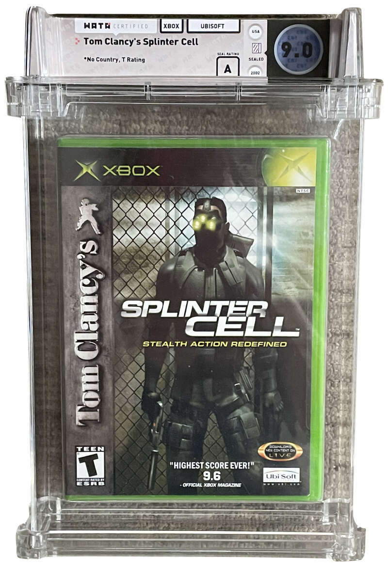 Tom Clancy's Splinter Cell 2002 Xbox Factory Sealed Game WATA 9.0 A